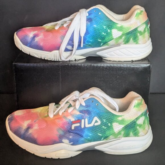 Fila Axilus Tie Dye Energized Tennis/Pickleball Women' Athletic Shoes - Picture 4 of 8